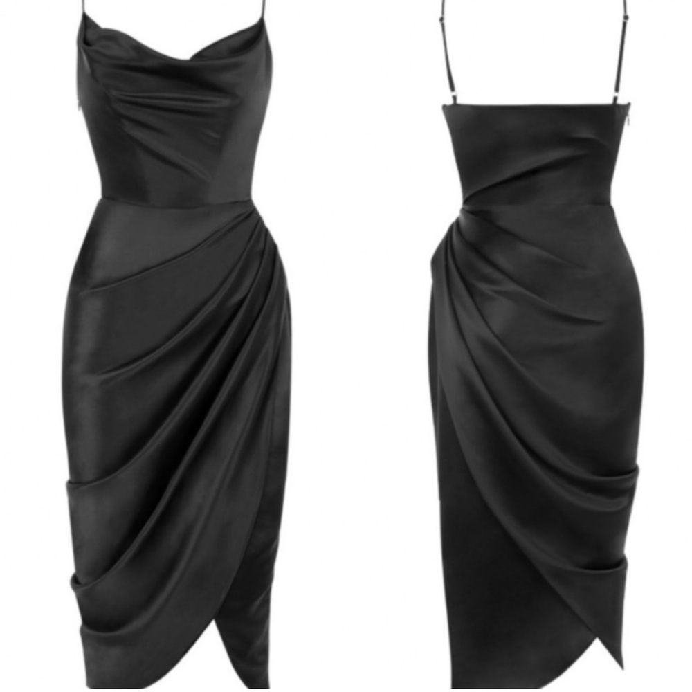 House of CB Reva Black Satin Balcony
Corset Dress size XS NWOT